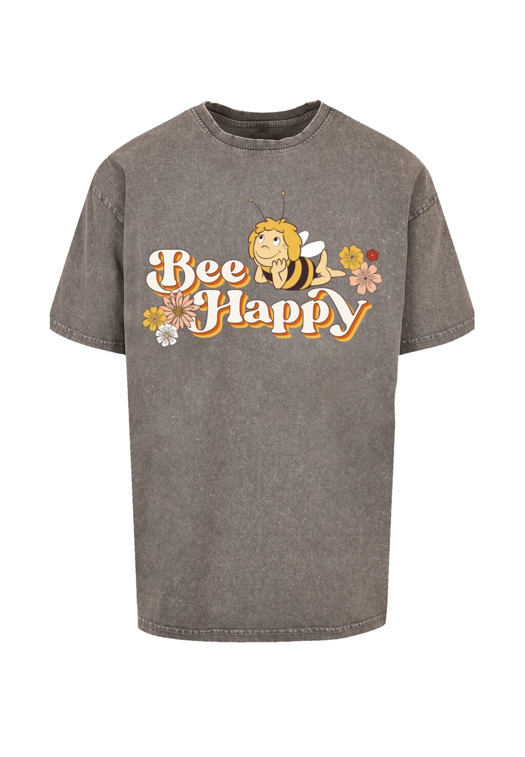 

Футболка с принтом DIE BIENE MAJA BEE HAPPY HEROES OF CHILDHOOD F4NT4STIC, серый