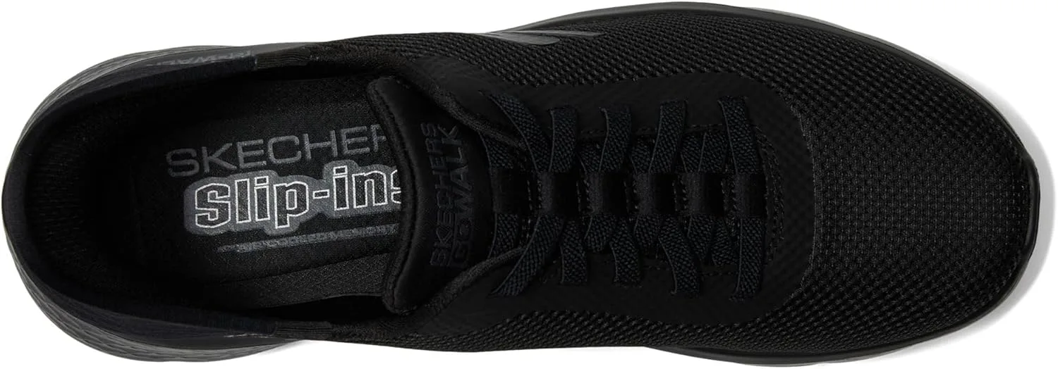 Мужские слипоны Skechers Hands Free: Go Walk Flex Hands Up Trainers, черный — фото 3