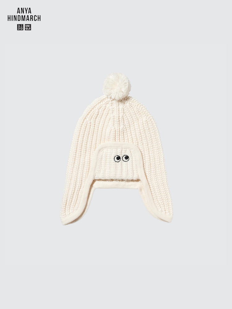 

Вязаная шапка Heattech Uniqlo, цвет 01 белый