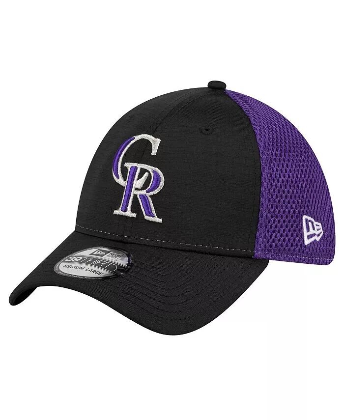 

Черная мужская гибкая шляпа Colorado Rockies Neo 39THIRTY New Era, черный