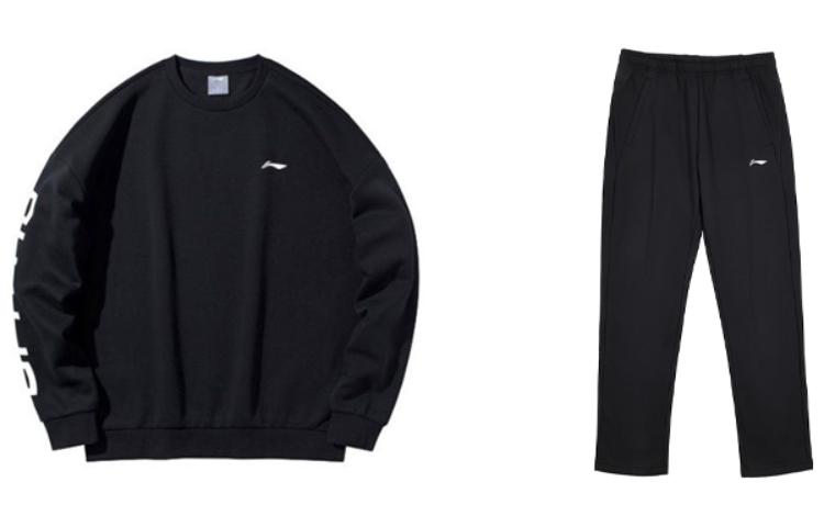 

Li-Ning Casual Sportswear мужская футболка с круглым вырезом Moderate, set (черный+черный)