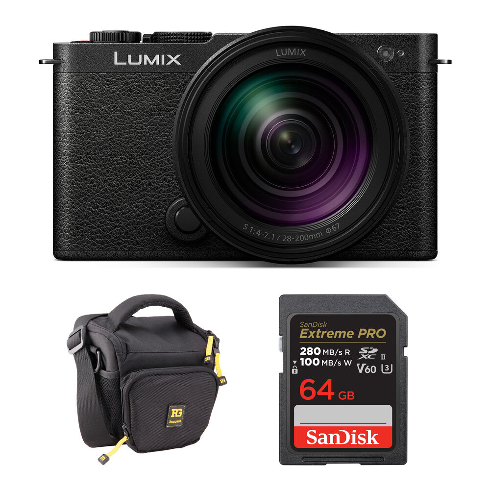 

Беззеркальная камера Panasonic Lumix S9 Mirrorless Camera with 28-200mm f/4-7.1 Lens