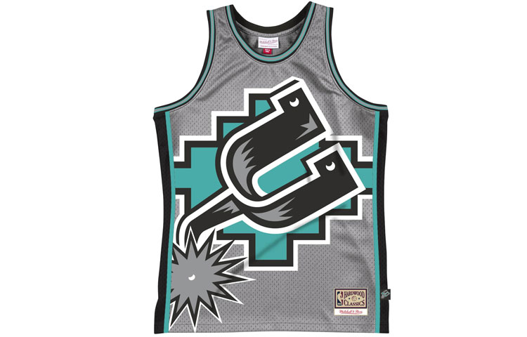 

Баскетбольная майка мужская серая Mitchell Ness