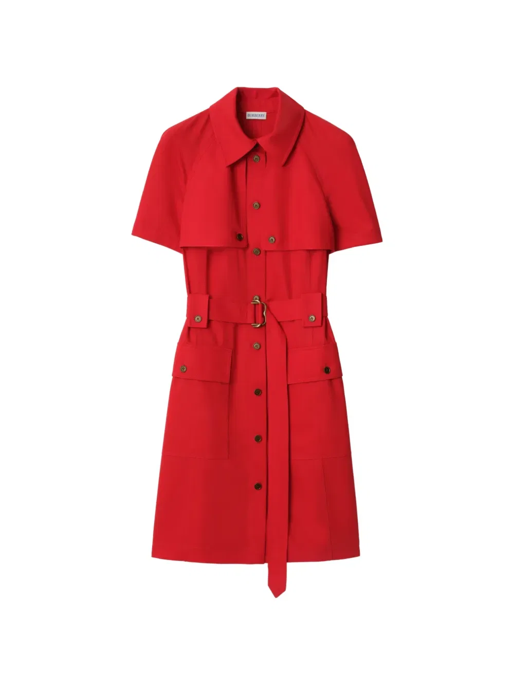 Платье Burberry, мини, шерстяное, красный