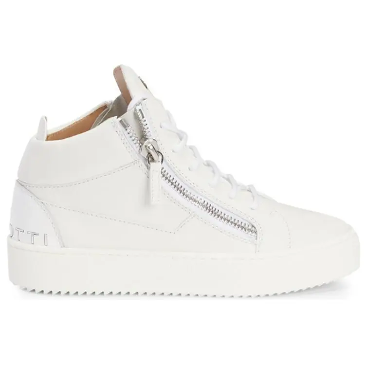 Женские белые кроссовки для скейтбординга GZ Kriss Mid-Top Giuseppe Zanotti — фото 2
