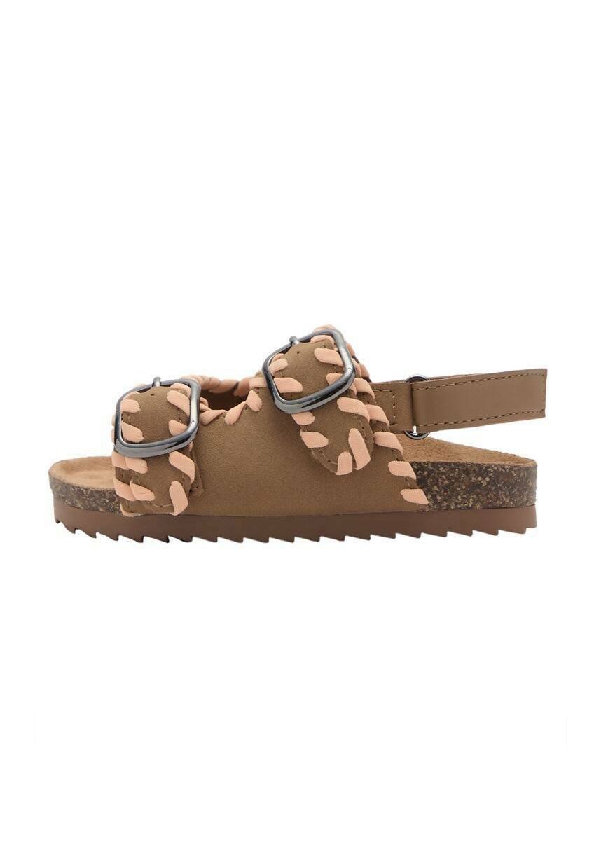 

Сандалии STRAP WITH BUCKLE Mango Kids, коричневый