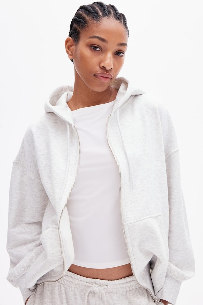 

Куртка худи оверсайз H&M, серый