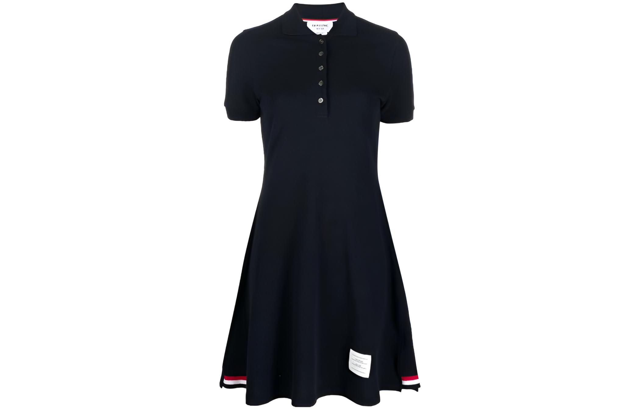 

Футболка с коротким рукавом летняя женская морская синяя THOM BROWNE