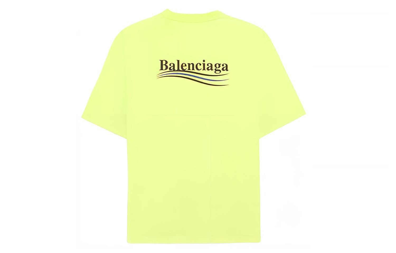 Футболка мужская Balenciaga, светло-желтый — фото 2