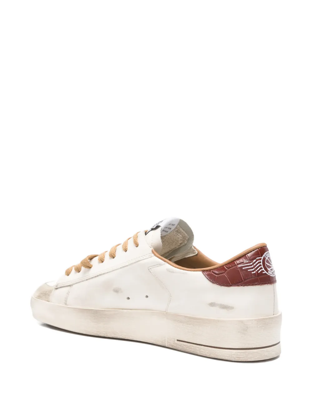 Кожаные кроссовки Stardan с мотивом звезды Golden Goose, белый — фото 3