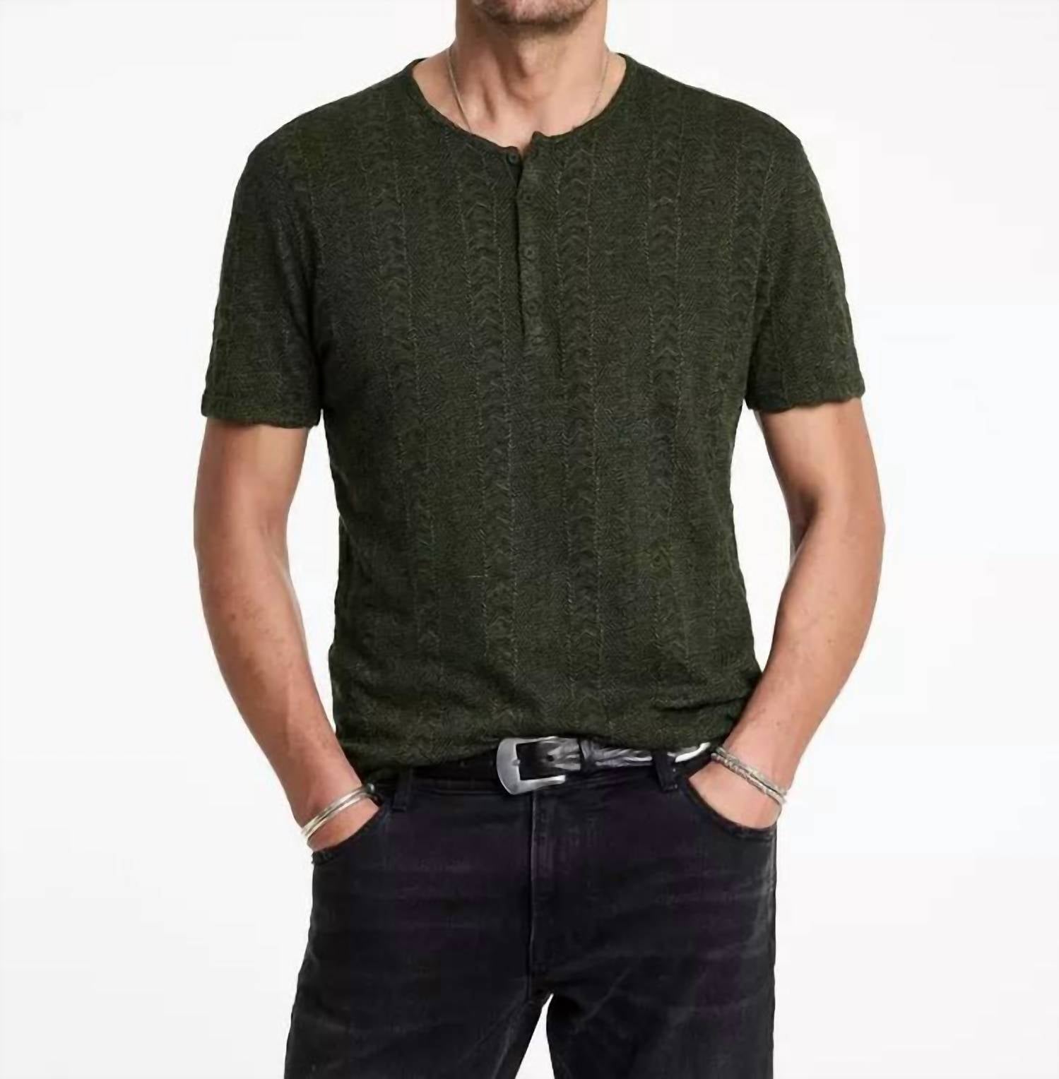 

Футболка Madoc Henley из водорослей John Varvatos, цвет seaweed
