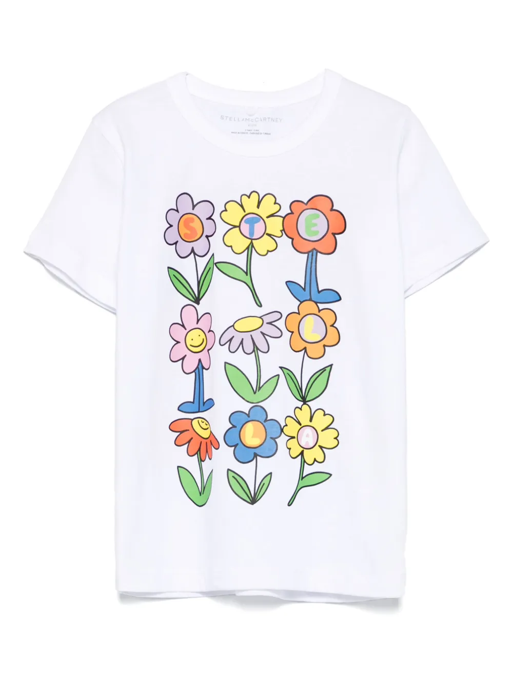 

Футболка Flower Stella McCartney Kids, белый