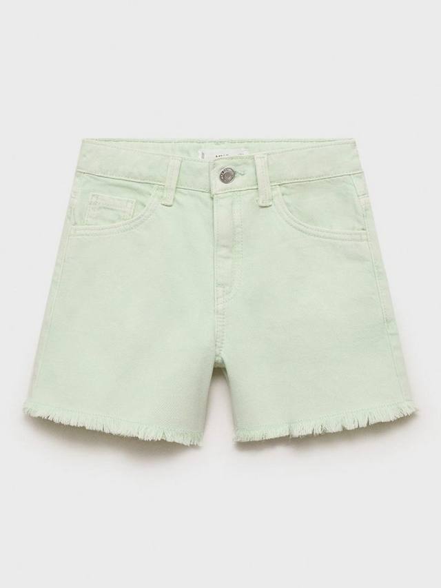 

Детские джинсовые шорты Grace с эффектом потертостей Mango, Turquoise - Aqua