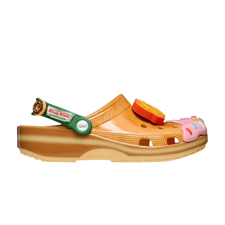 

Кроссовки Crocs Krispy Kreme x Classic Clog 'Glazed Doughnut', желто-коричневый