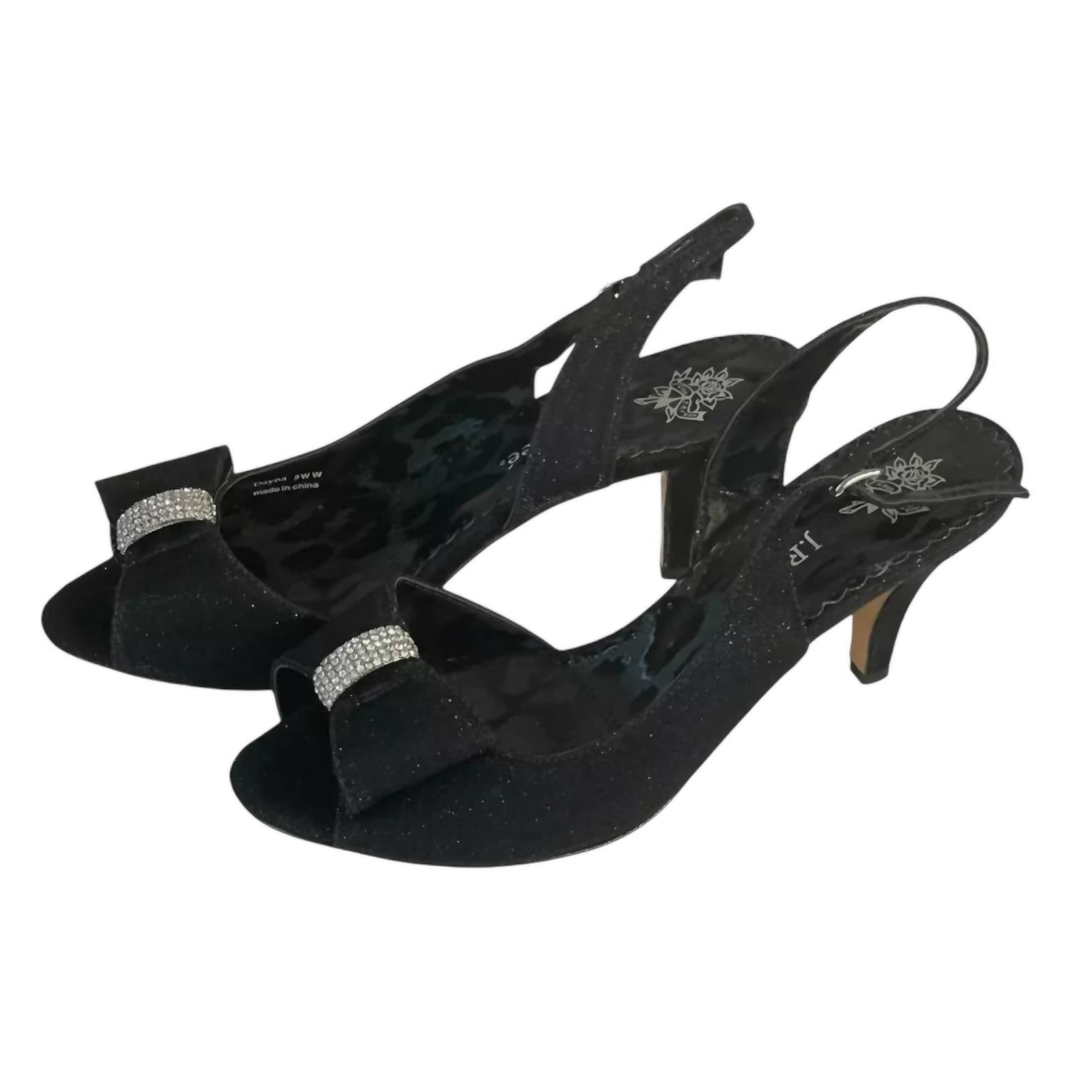Женские туфли Dayna Slingback Heel из блестящей ткани J. Renee, цвет glimmer fabric