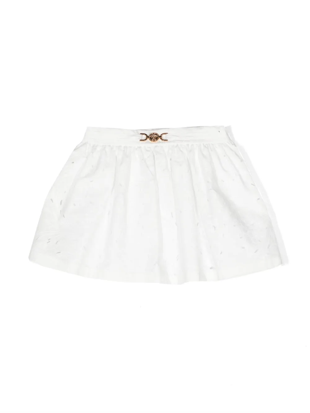

Плиссированная юбка Barocco Sangallo Versace Kids, белый