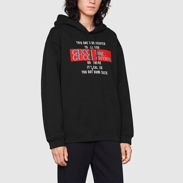 Толстовка GUCCI FW21 You got good taste Hoodie 'Black', черная — фото 4