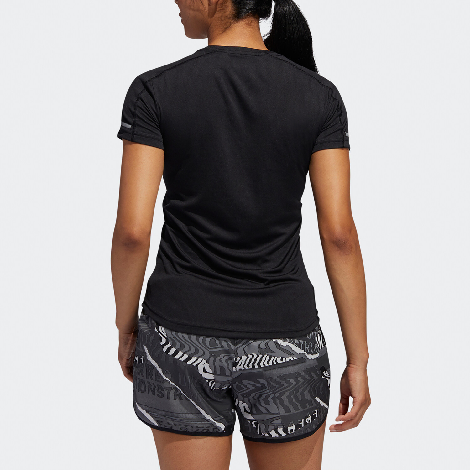 Женская футболка Run It черного цвета Adidas — фото 4