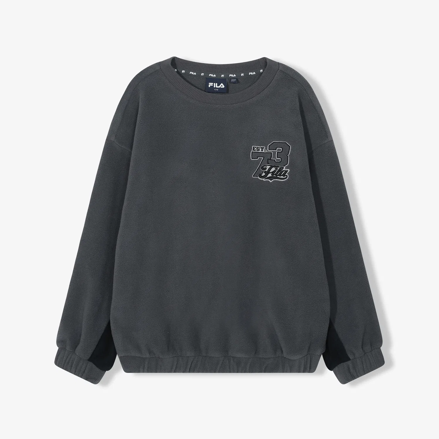 Детский флисовый свитшот чёрного цвета от Fila Kids