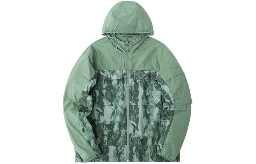 

Мужской тренч Anta Outdoor Collection с бирюзовым/земляным принтом