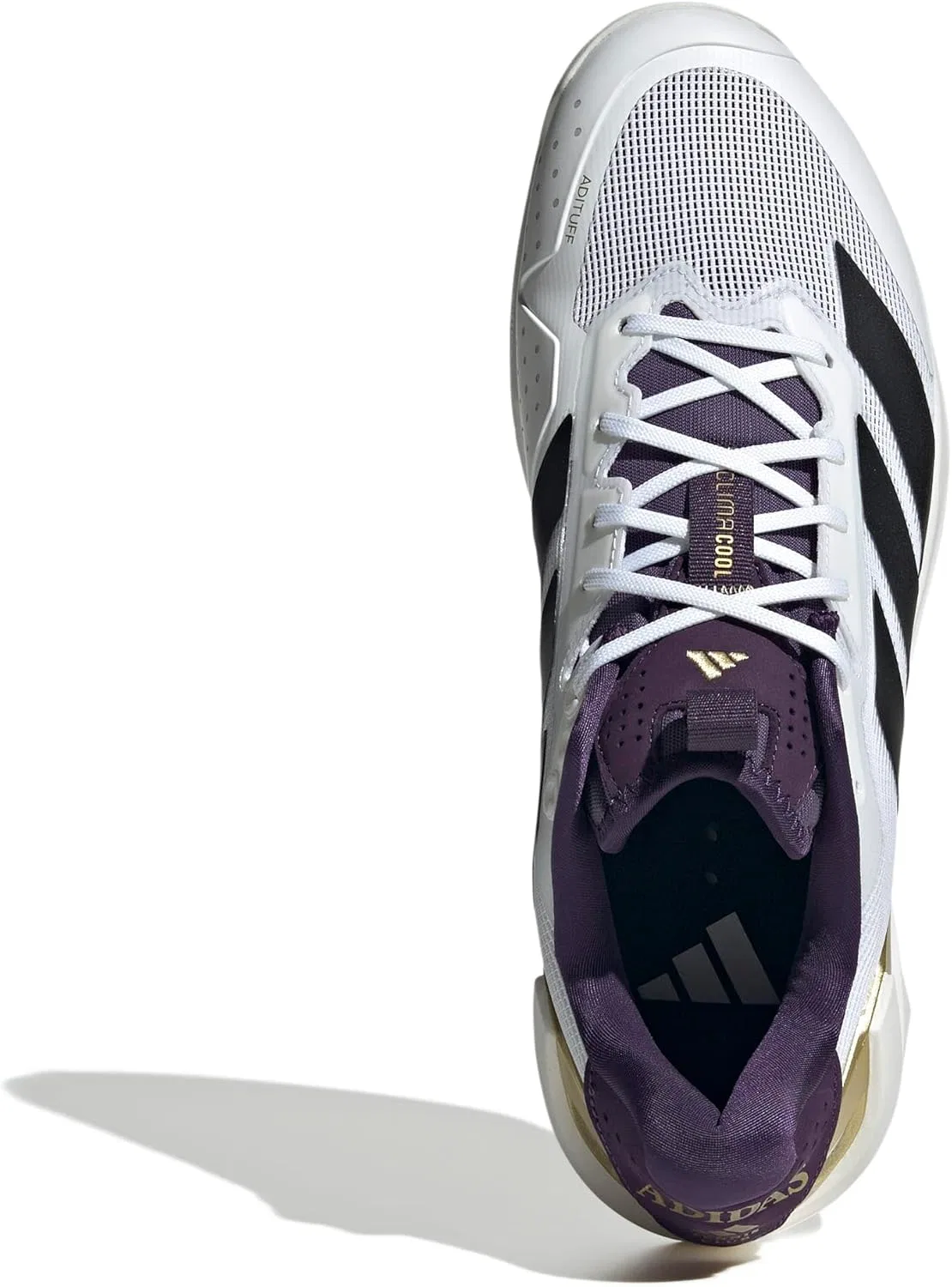 Кроссовки для тенниса adidas Adizero Ubersonic 5, White/Black/Aurora Plum — фото 3