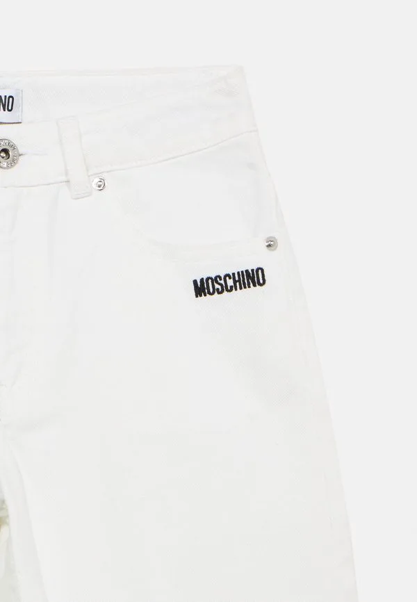 Джинсы свободного кроя Moschino, Bianco Ottico — фото 3