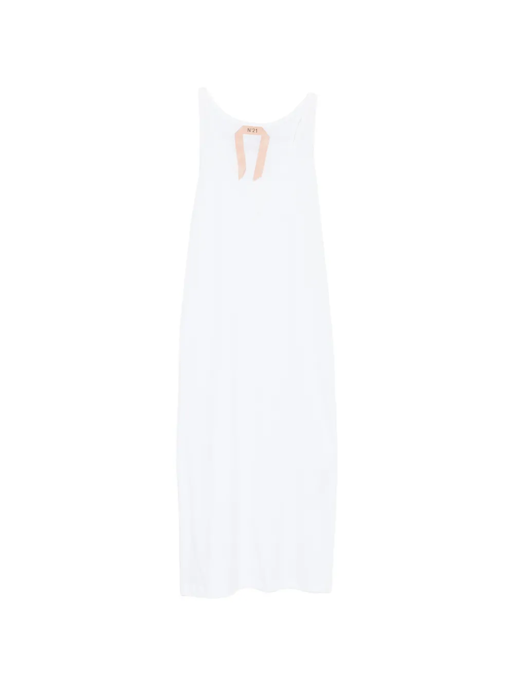 

Платье из джерси с V-образным вырезом Nº21, белый