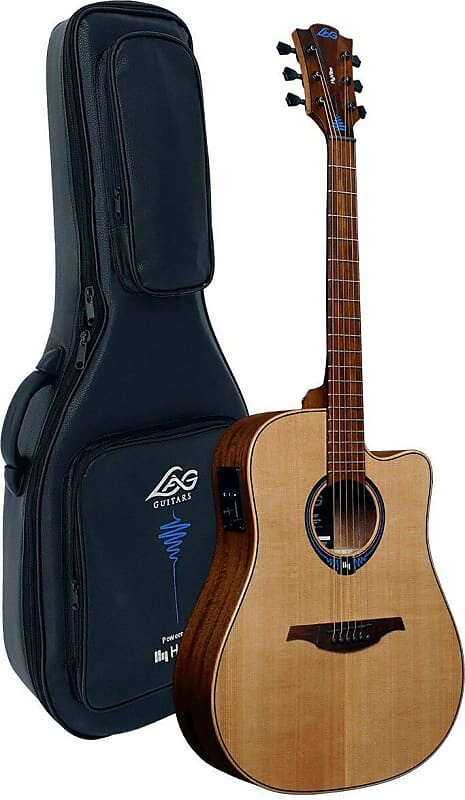 

Акустическая гитара Lag HyVibe Dreadnought Acoustic Electric Smart Guitar w/ Gig Bag