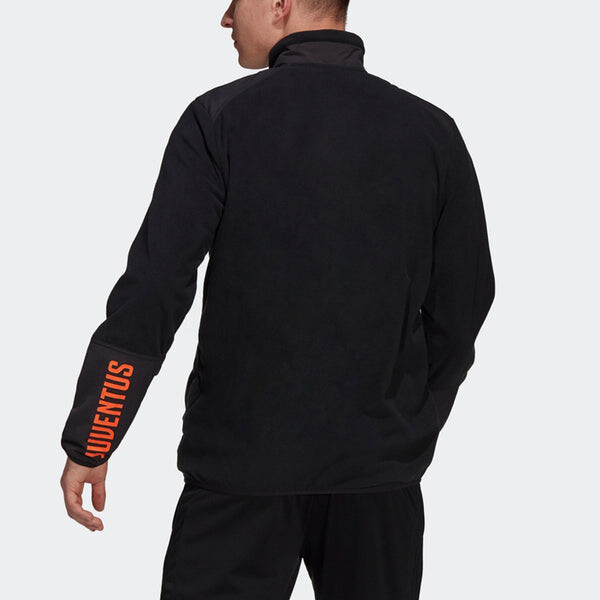 Толстовка adidas Juventus Soccer/Football Sports Contrast Color Stitching Round Neck Pullover Black, мультиколор — фото 3
