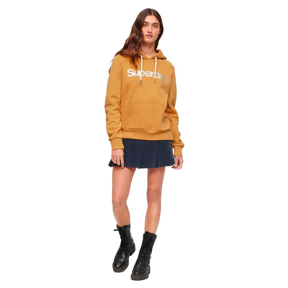 

Худи Superdry Metallic Core Logo, желтый