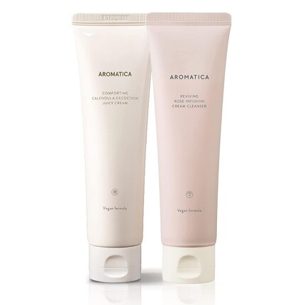 

AROMATICA Крем с календулой и очищающее средство с розой