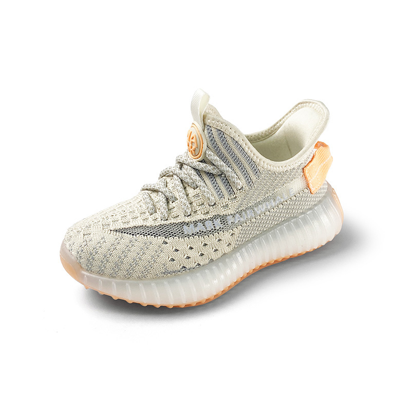 

Низкие детские повседневные кроссовки для детей Fairwhale, бежевый серый