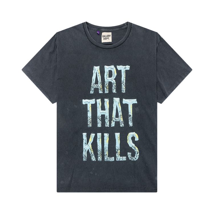 

Футболка Gallery Dept. Broken Art That Kills Tee 'Vintage Black', черный