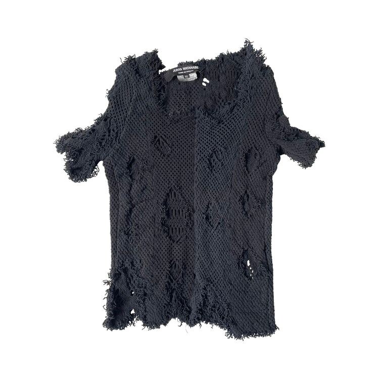 

Топ Comme des Garçons Vintage Comme des Garçons Distressed Mesh Top Black, черный