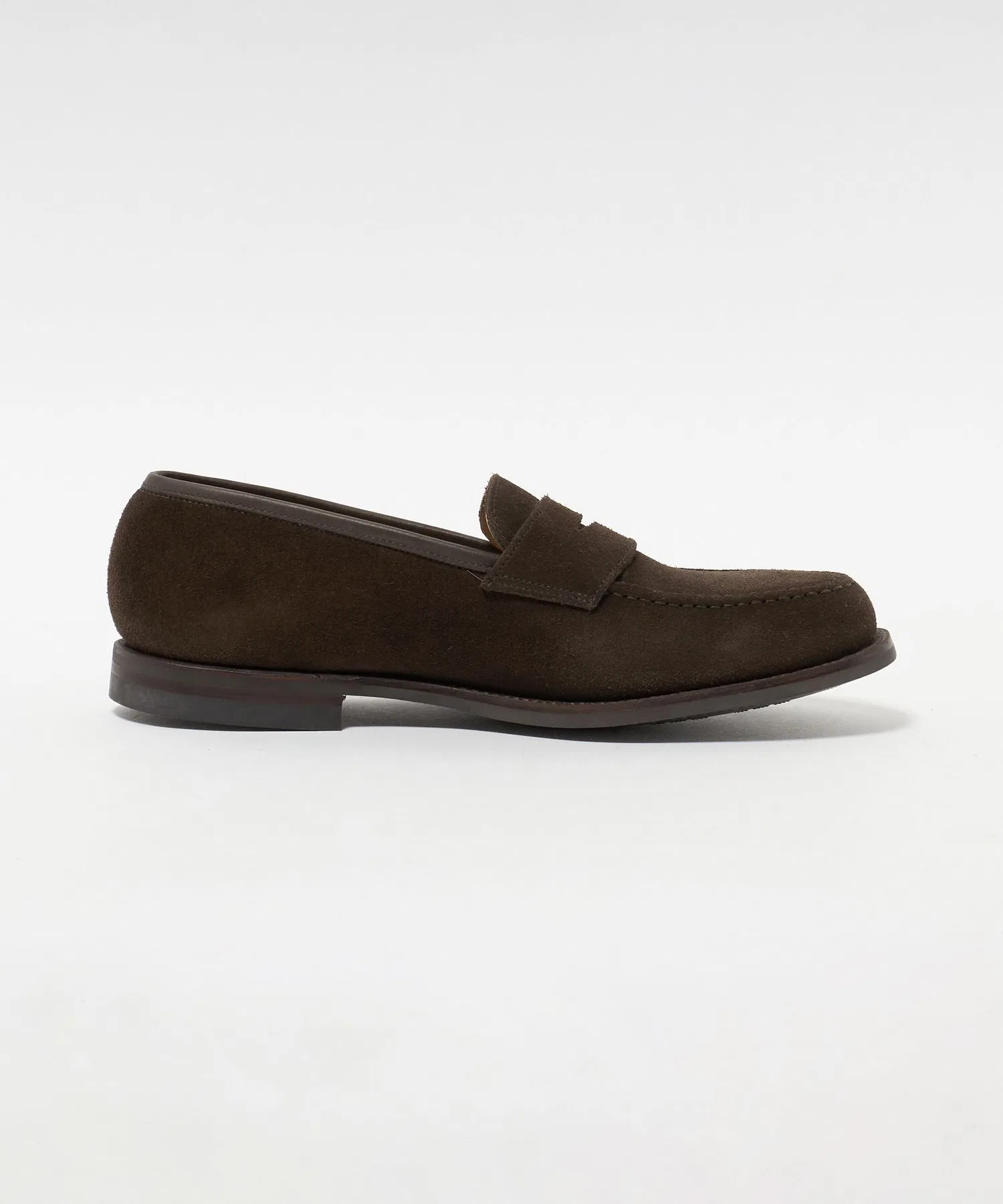 Мужские кожаные лоферы CROCKETT&JONES BOSTON2 тёмно-коричневые — фото 4