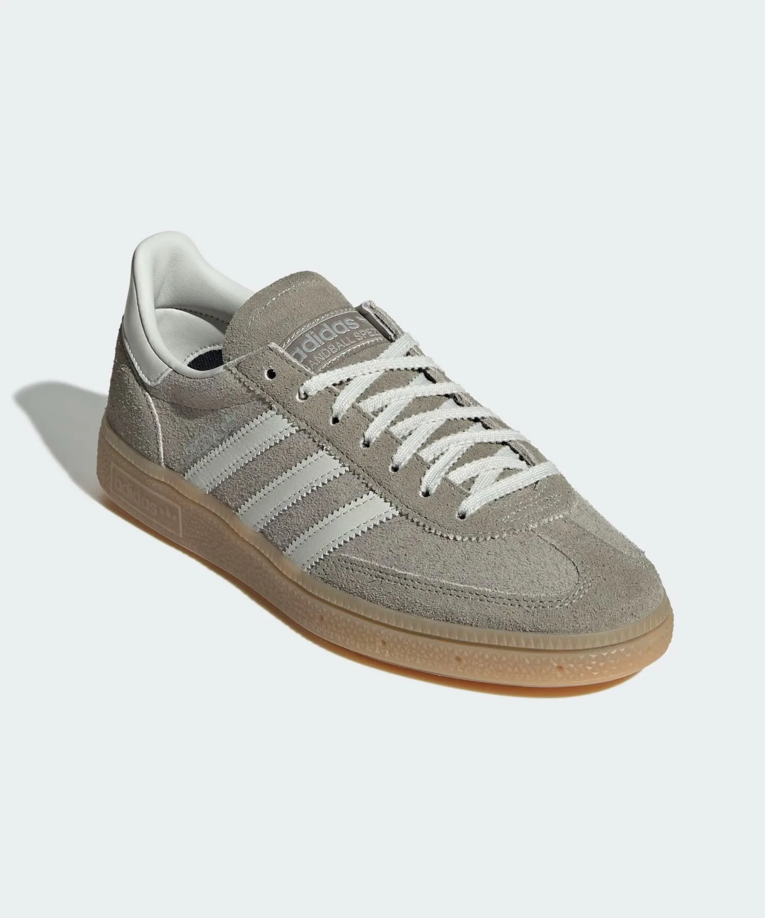 Кроссовки lifestyle из кожи и замши Handball Spezial adidas Originals серые — фото 4
