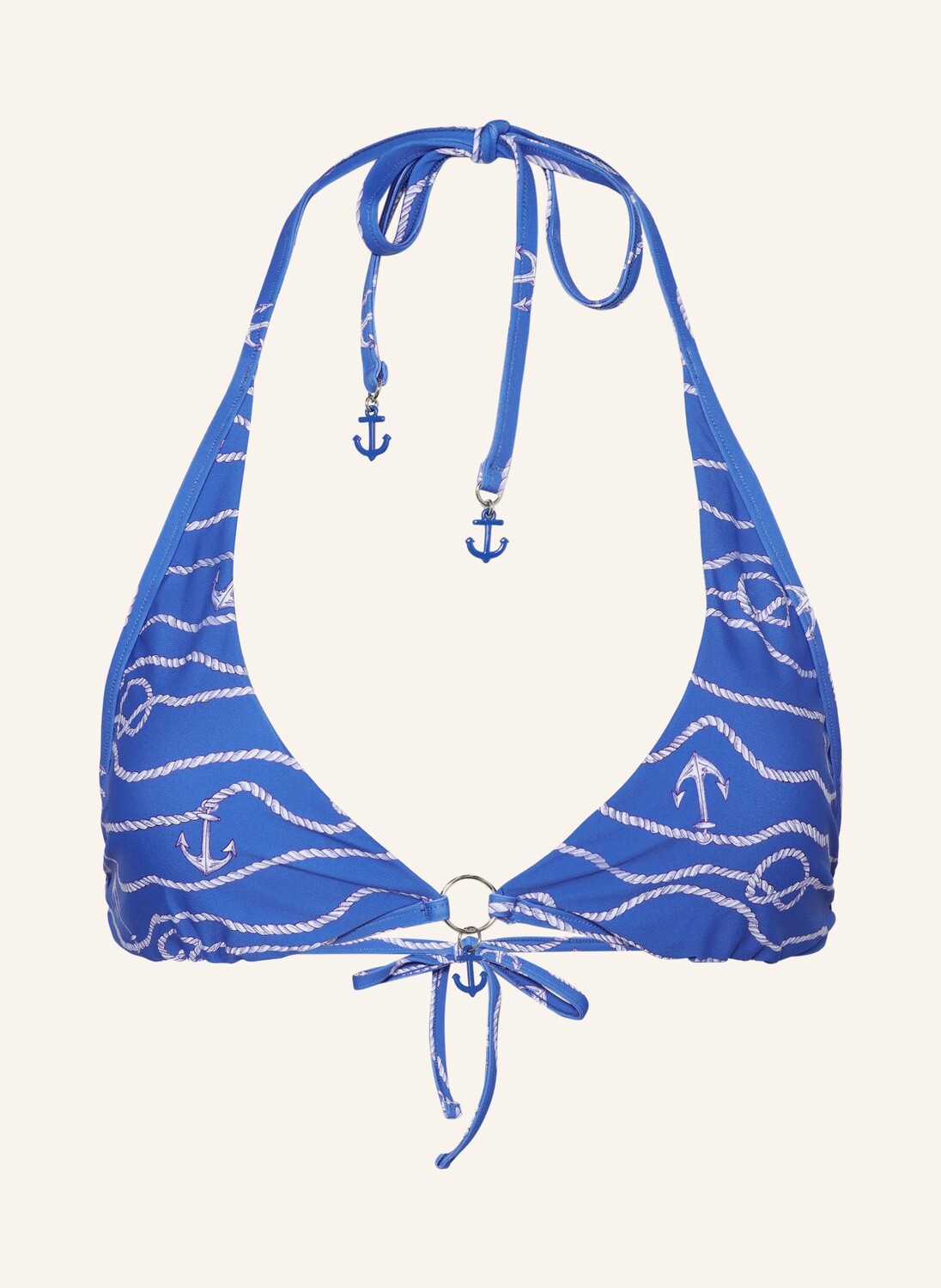 

Лиф бикини с треугольными чашечками setsail SEAFOLLY, синий/белый