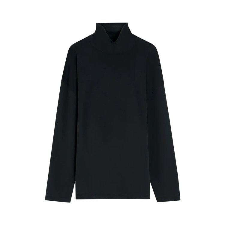 

Футболка Lemaire Relaxed Mock Neck T-Shirt, Black