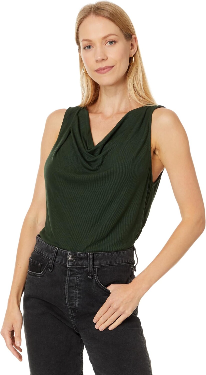 

Топ Michael Stars Jeanette Cowl Neck Tank, цвет Dk Matcha