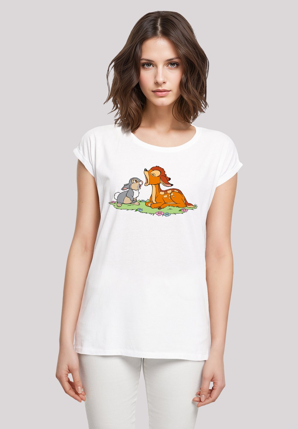 

Футболка с принтом DISNEY BAMBI YAWNING F4NT4STIC, белый