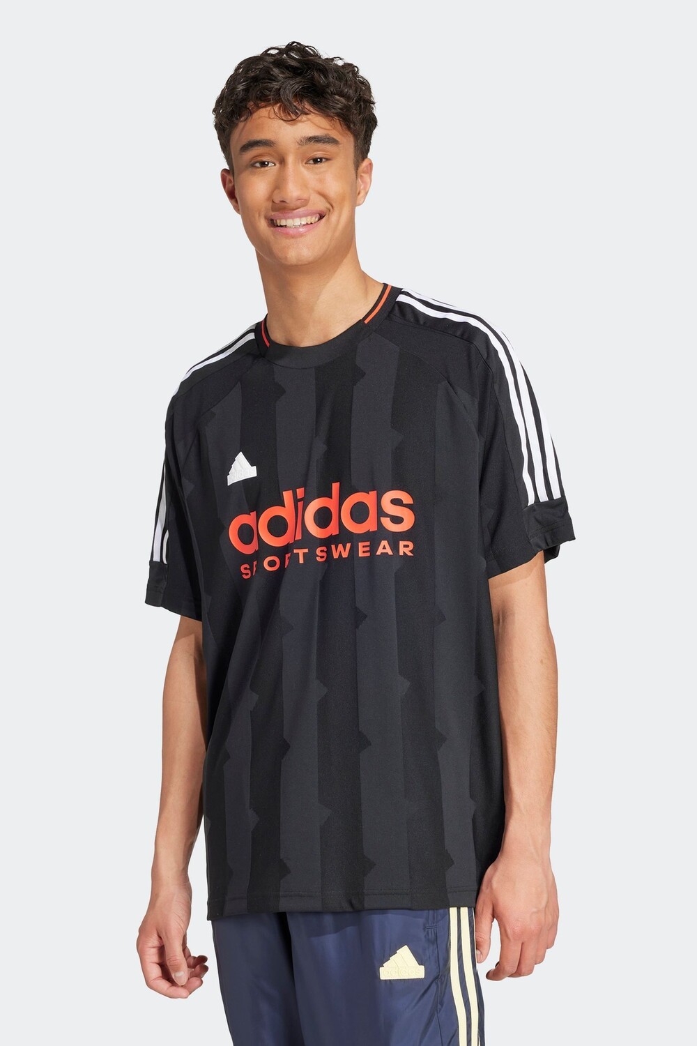 

Дом тиро жаккардовый джерси Adidas, черный