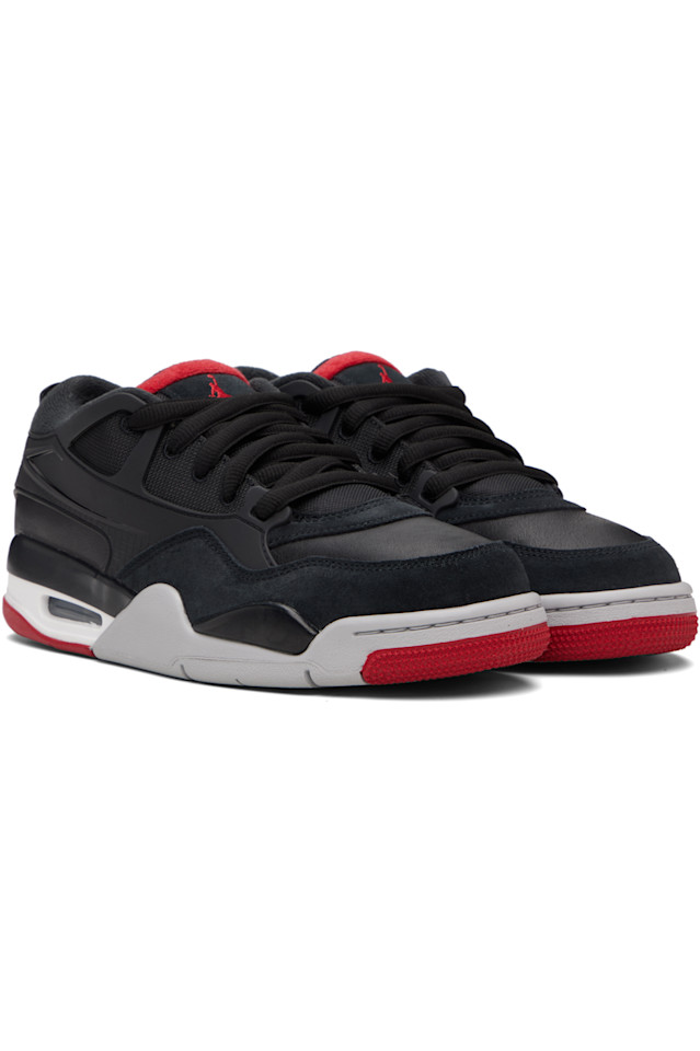 Nike Jordan Черно-Красные кроссовки Air Jordan 4 RM — фото 4