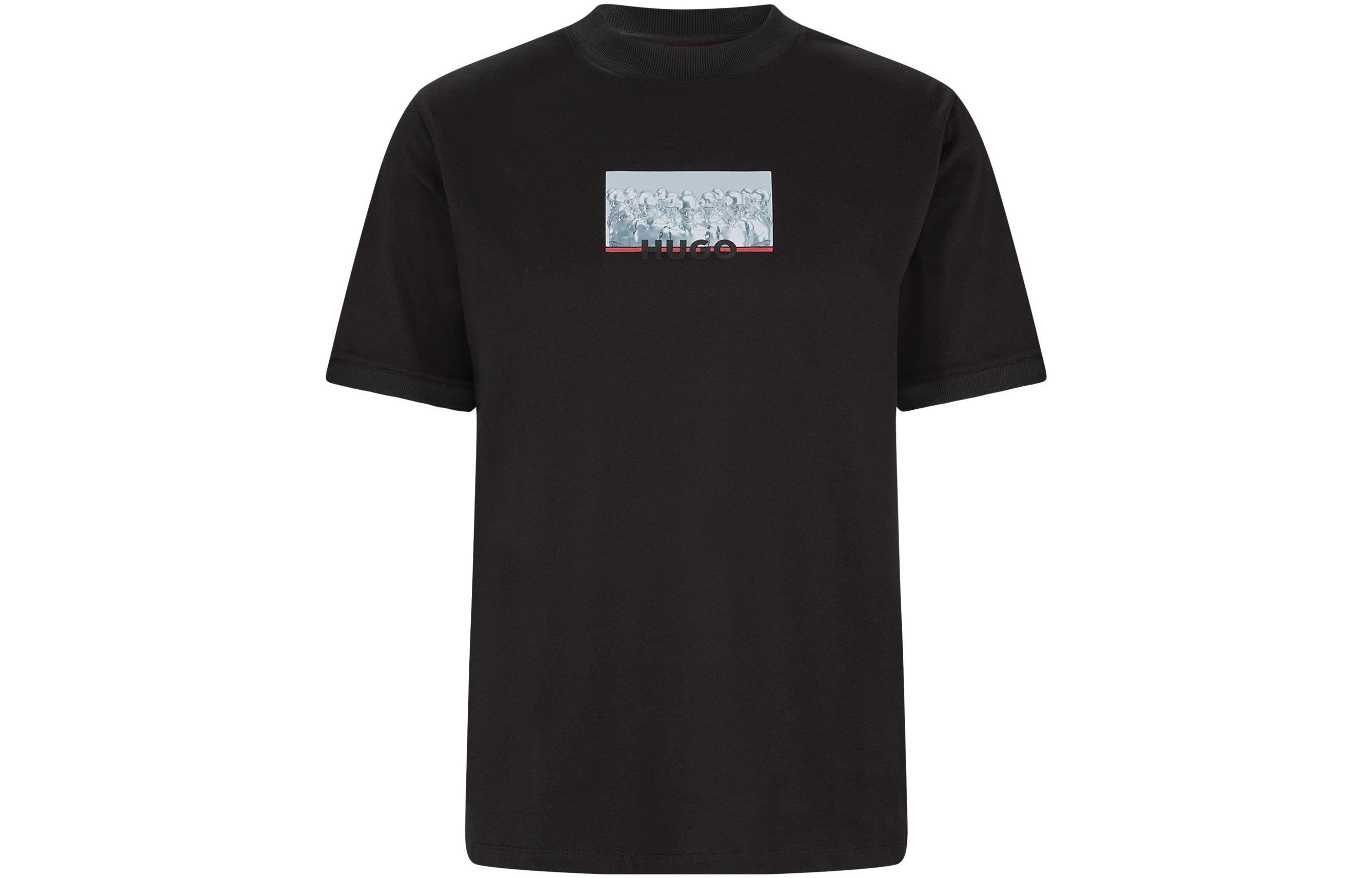 

HUGO BOSS Футболка мужская черная, Черный, HUGO BOSS Футболка мужская черная