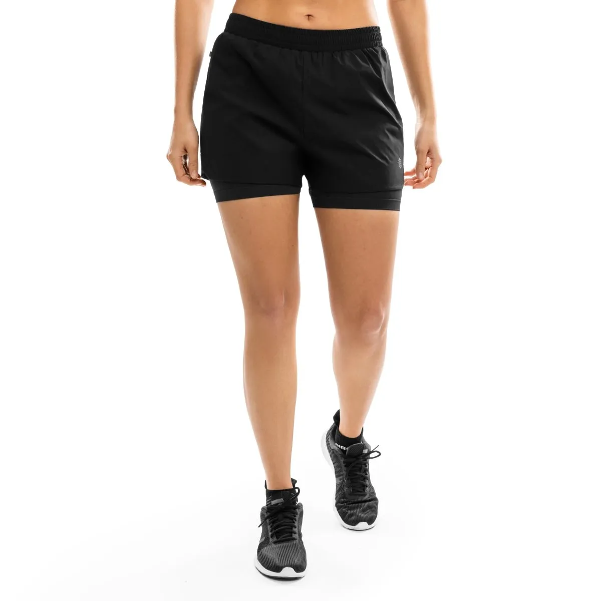 

Женские спортивные шорты двойного слоя Gym-DoubleShorts-W Siroko, черный