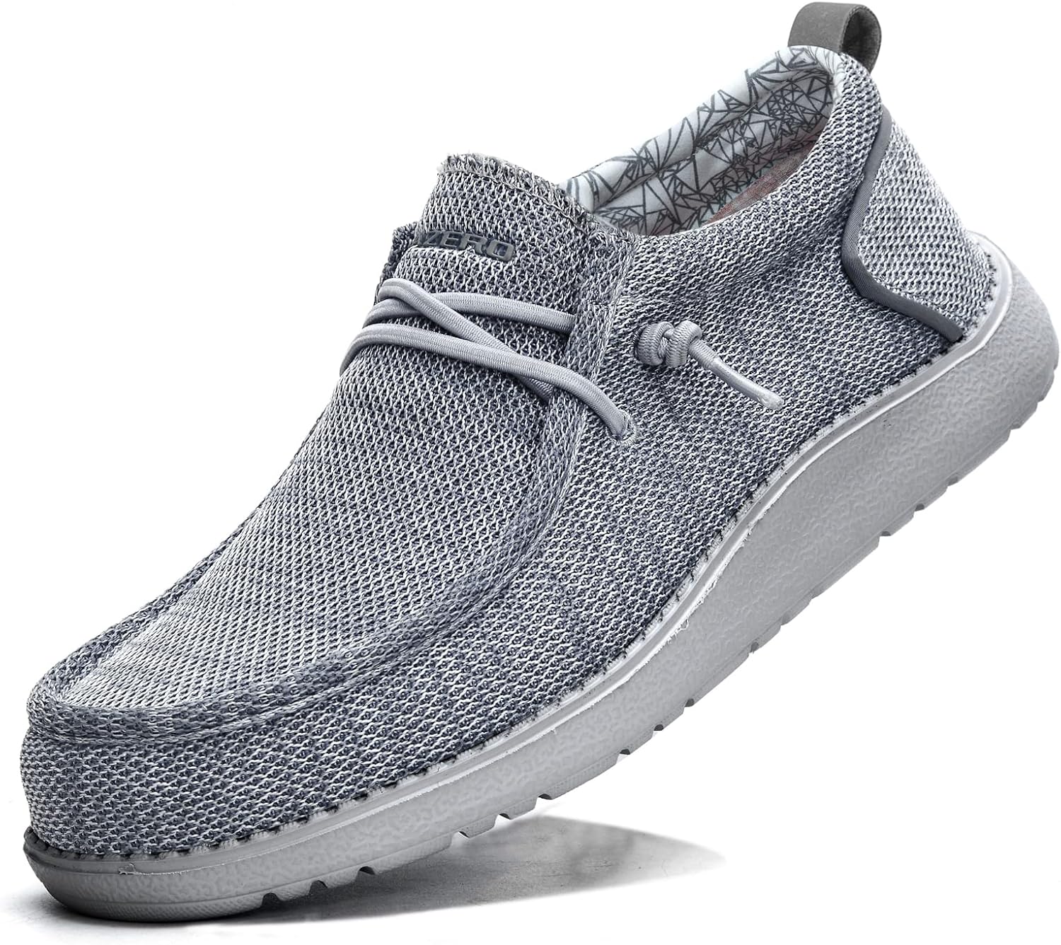 

Мужские туфли ITAZERO Extra Wide - размеры 4E-5E, с широким носком, для мужчин с отеком стопы - мужские лоферы и слипоны с поддержкой свода стопы при подошвенном фасциите, светло-серый