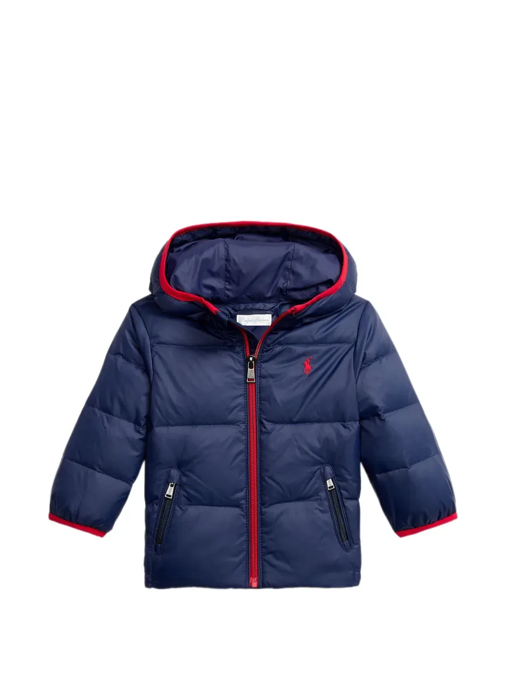 Стеганая куртка с логотипом Polo Ralph Lauren Kids, синий