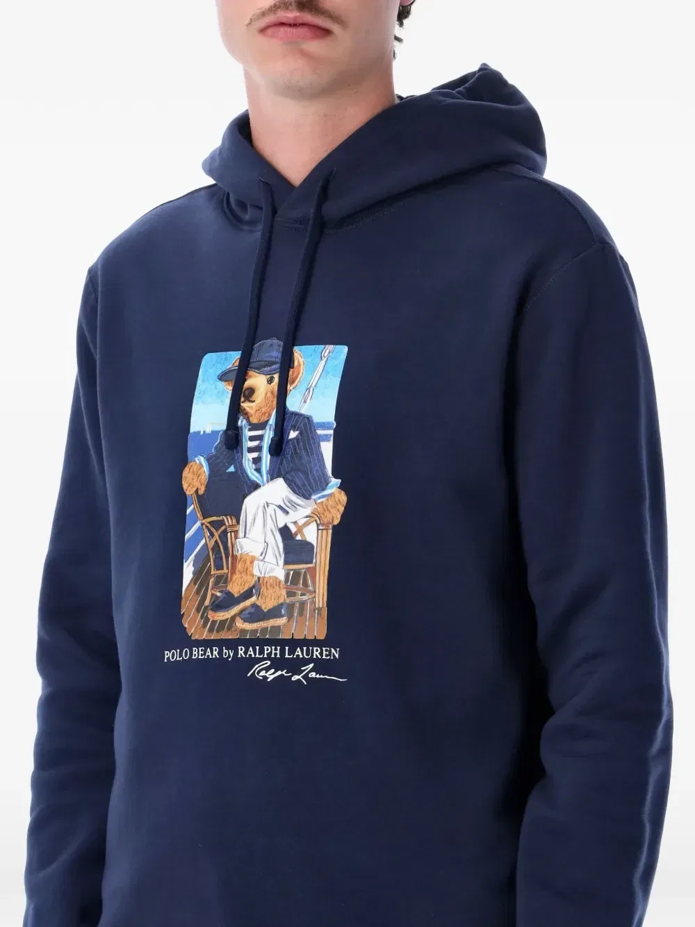 Худи с графическим принтом Polo Bear POLO RALPH LAUREN, синий — фото 2