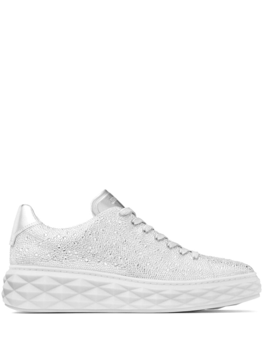 

Jimmy Choo кроссовки Diamond Light с кристаллами, серебристый