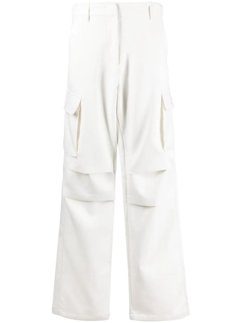 

Брюки карго строгого кроя с нашивкой-логотипом Coperni, белый