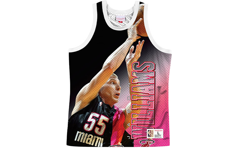 

Баскетбольная майка унисекс черно-красная Mitchell Ness